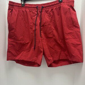Bonobos Men's Drawstring Red Shorts Size XL Outdoors Indoor Wear